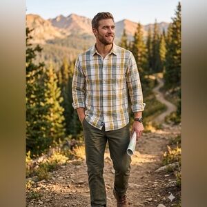 The North Face Hayden Pass 2.0 Plaid Button Down Shirt Men's Large Cotton TNF